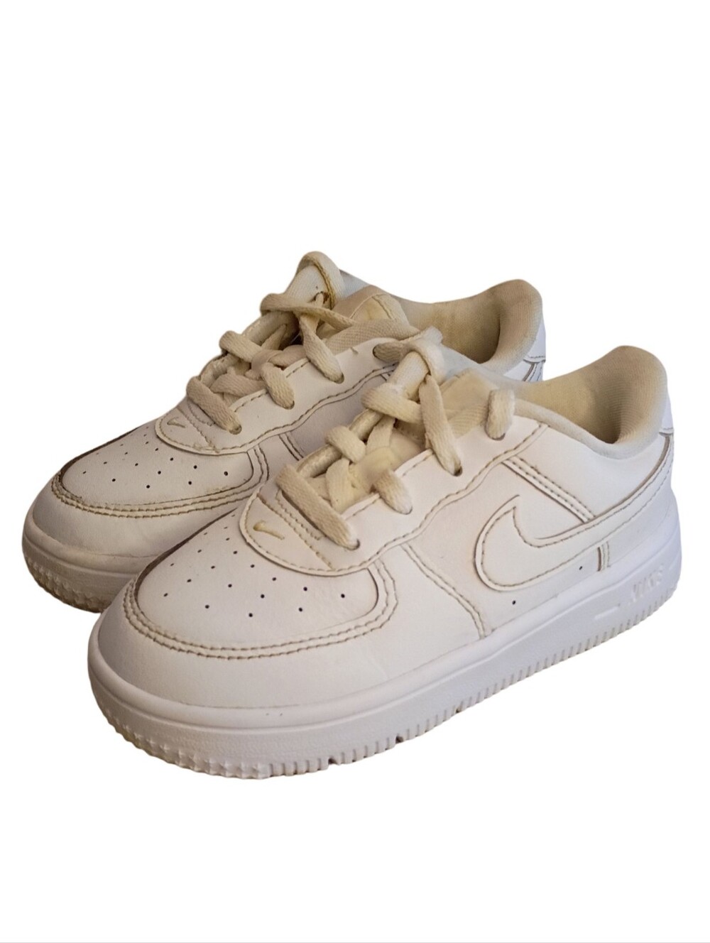 Nike Toddler Air Force 1 White Sneakers Size 9C
